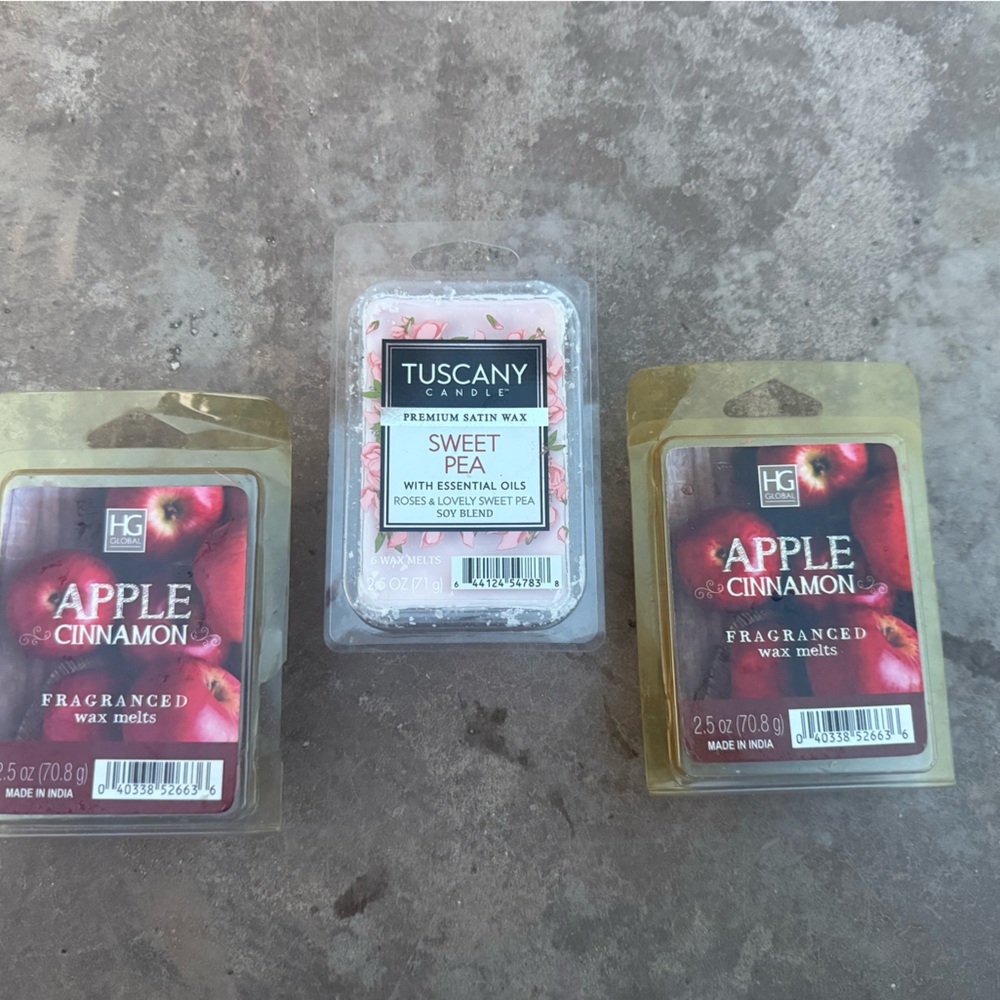 Tuscany & HG Global Candle Sweet Pea Wax Melts - 3 total